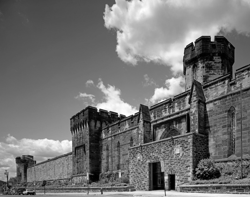 Exterior view of Eastern State Penitentiary as it looks today