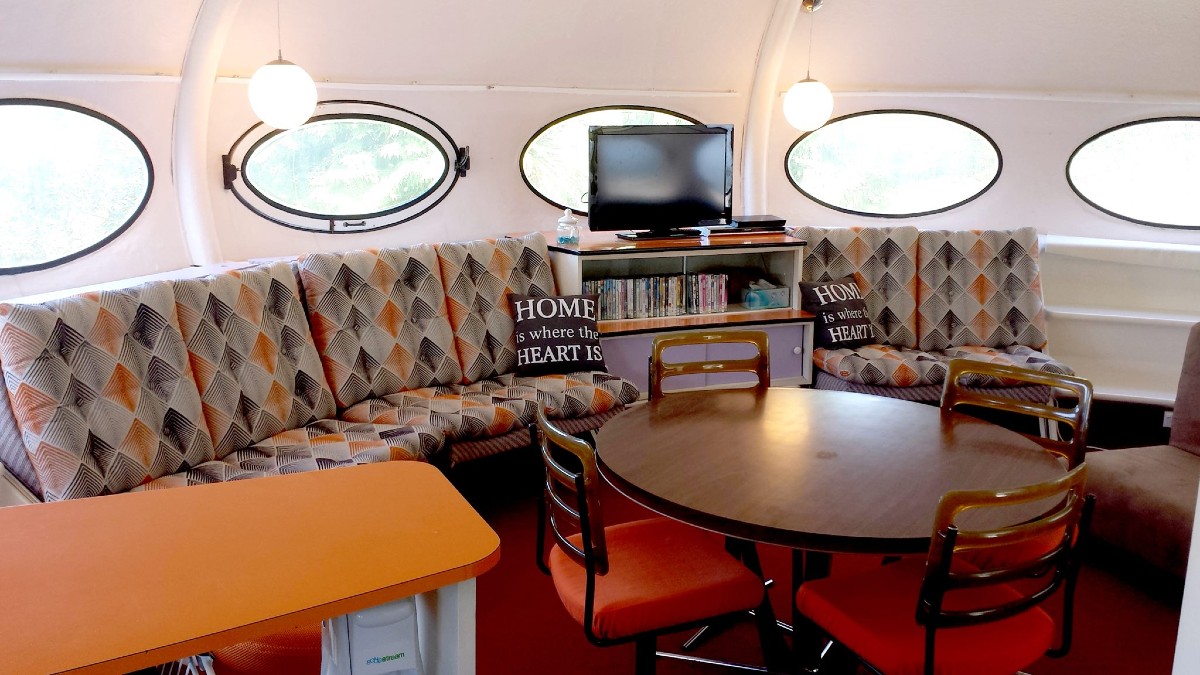 Inside the Futuro UFO house
