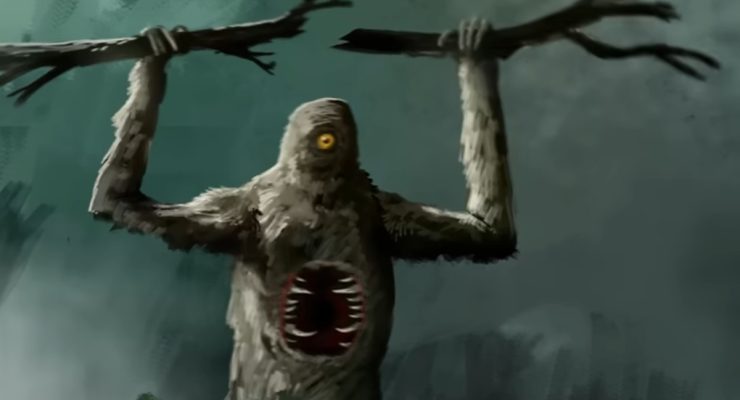 An artist's impression of a Mapinguari