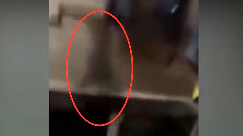 The ghostly figure from the footage