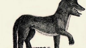 An illustration of the Beast of Gevaudan 